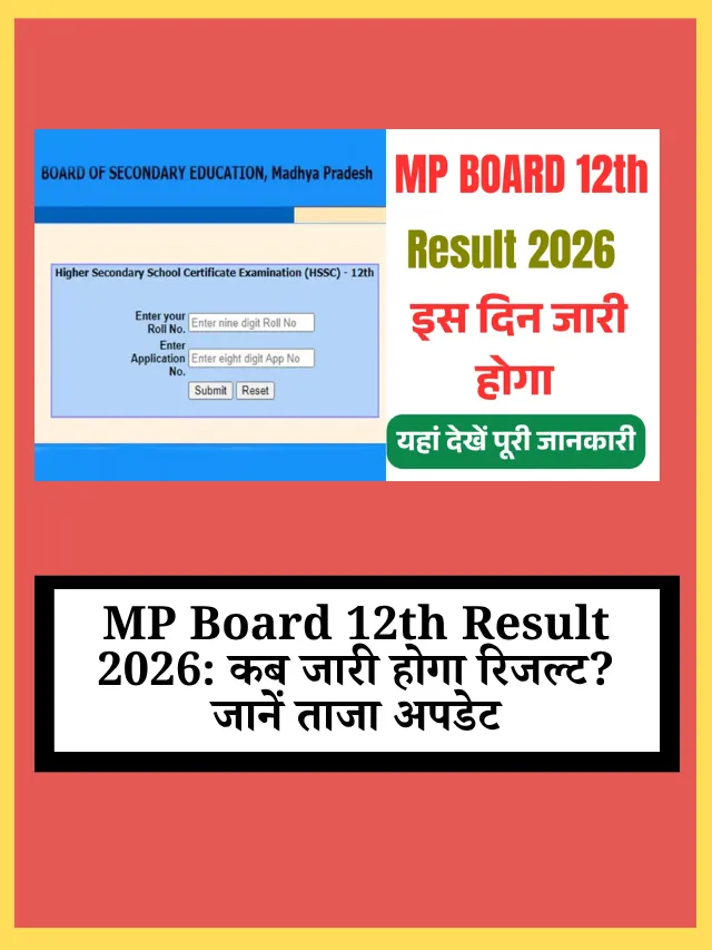 MP Board 12th Result 2026