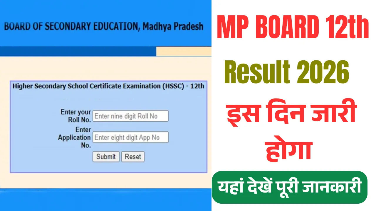 MP Board 12th Result 2026
