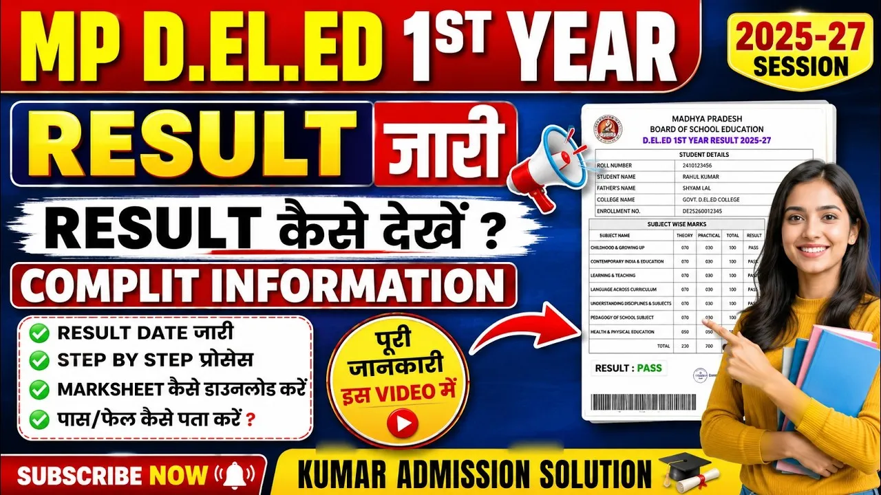 MP D.EL.ED Result 2026